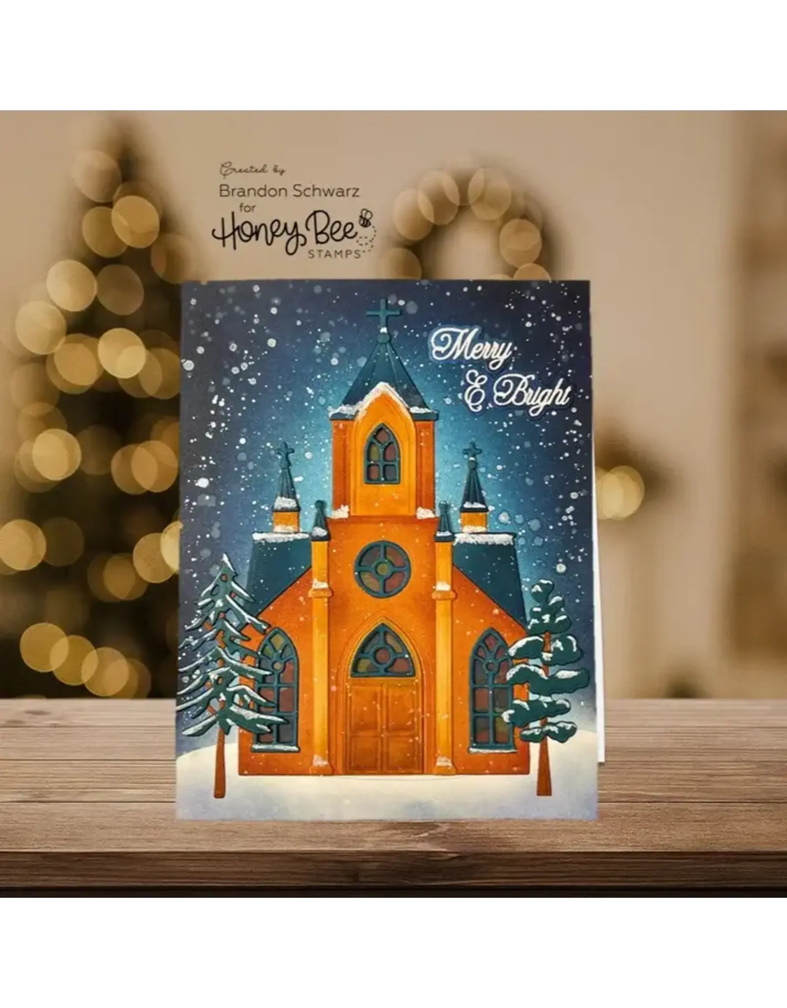 HONEY BEE HONEY BEE STAMPS WARM HOLIDAY WISHES COORDINATING DIE SET