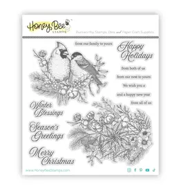 HONEY BEE HONEY BEE STAMPS WINTER SONG CLING STAMP SET