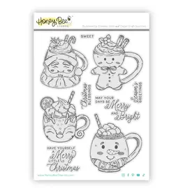 HONEY BEE HONEY BEE STAMPS SWEET SEASON MUGS CLING STAMP SET