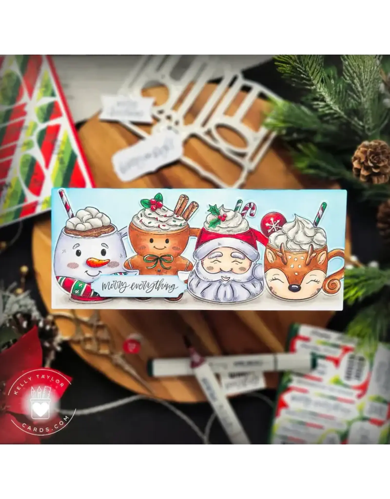 HONEY BEE HONEY BEE STAMPS SWEET SEASON MUGS CLING STAMP SET