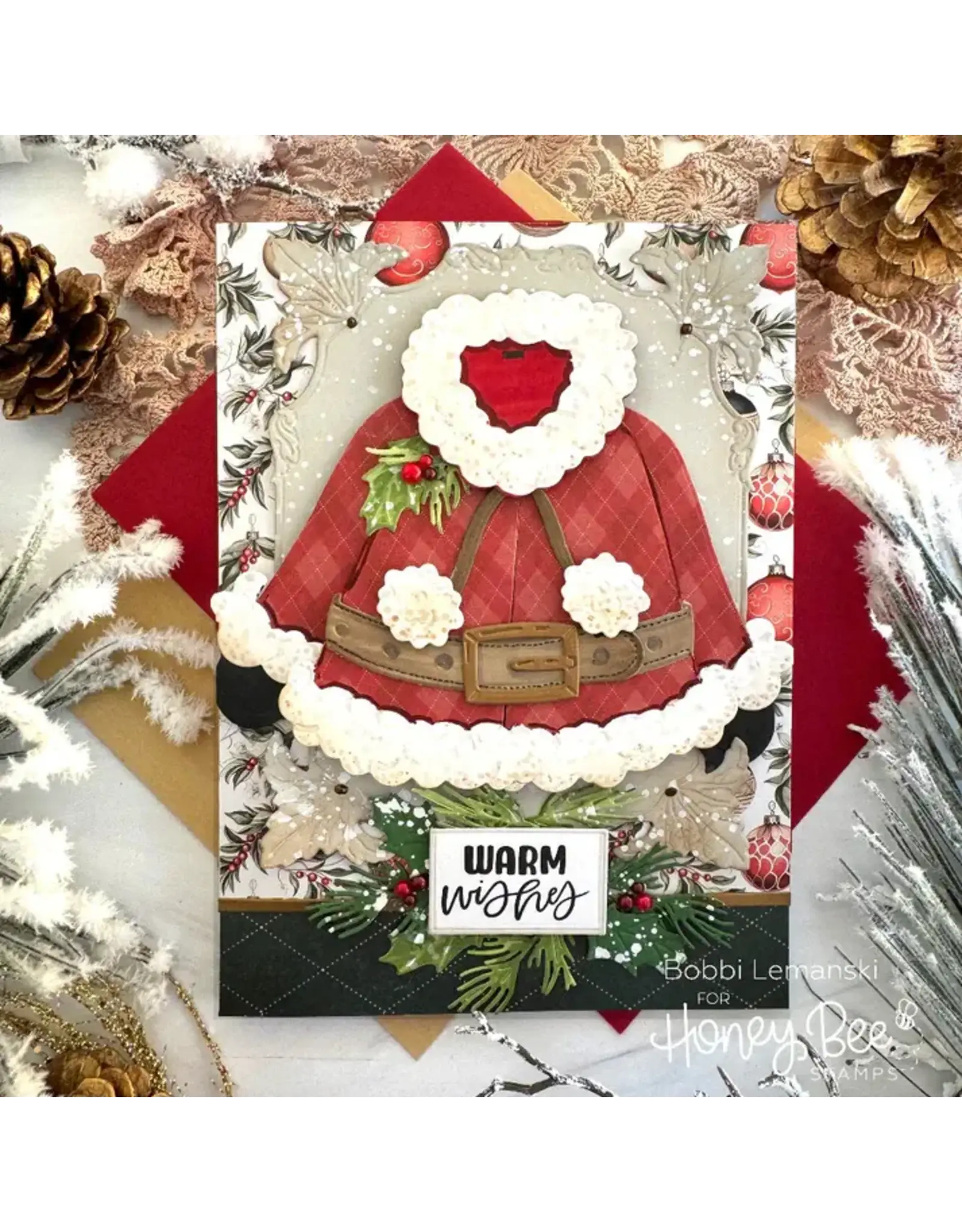 HONEY BEE HONEY BEE STAMPS SIMPLY STATED: HOLIDAY CLEAR STAMP SET