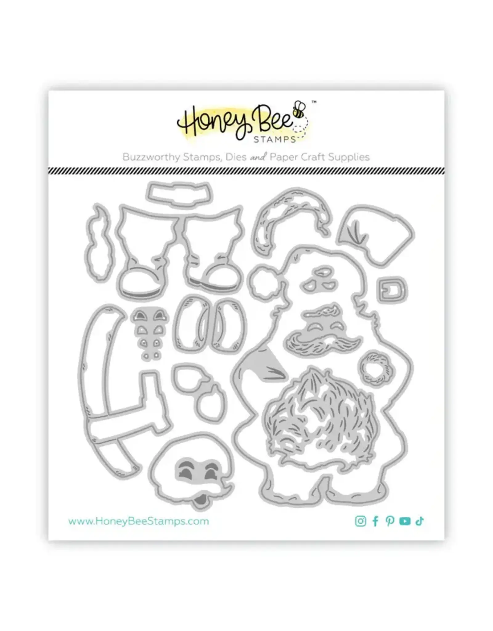 HONEY BEE HONEY BEE STAMPS LOVELY LAYERS: VINTAGE SANTA DIE SET