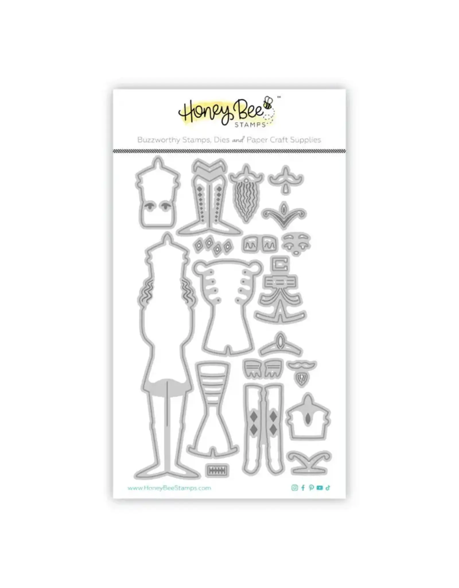 HONEY BEE HONEY BEE STAMPS LOVELY LAYERS: NUTCRACKER DIE SET