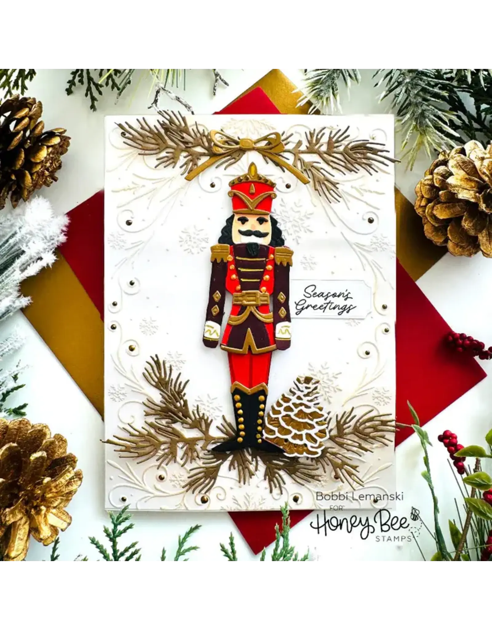 HONEY BEE HONEY BEE STAMPS LOVELY LAYERS: NUTCRACKER DIE SET