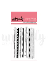 UNIQUELY CREATIVE UNIQUELY CREATIVE RIPPED & STITCHED CLEAR STAMP SET