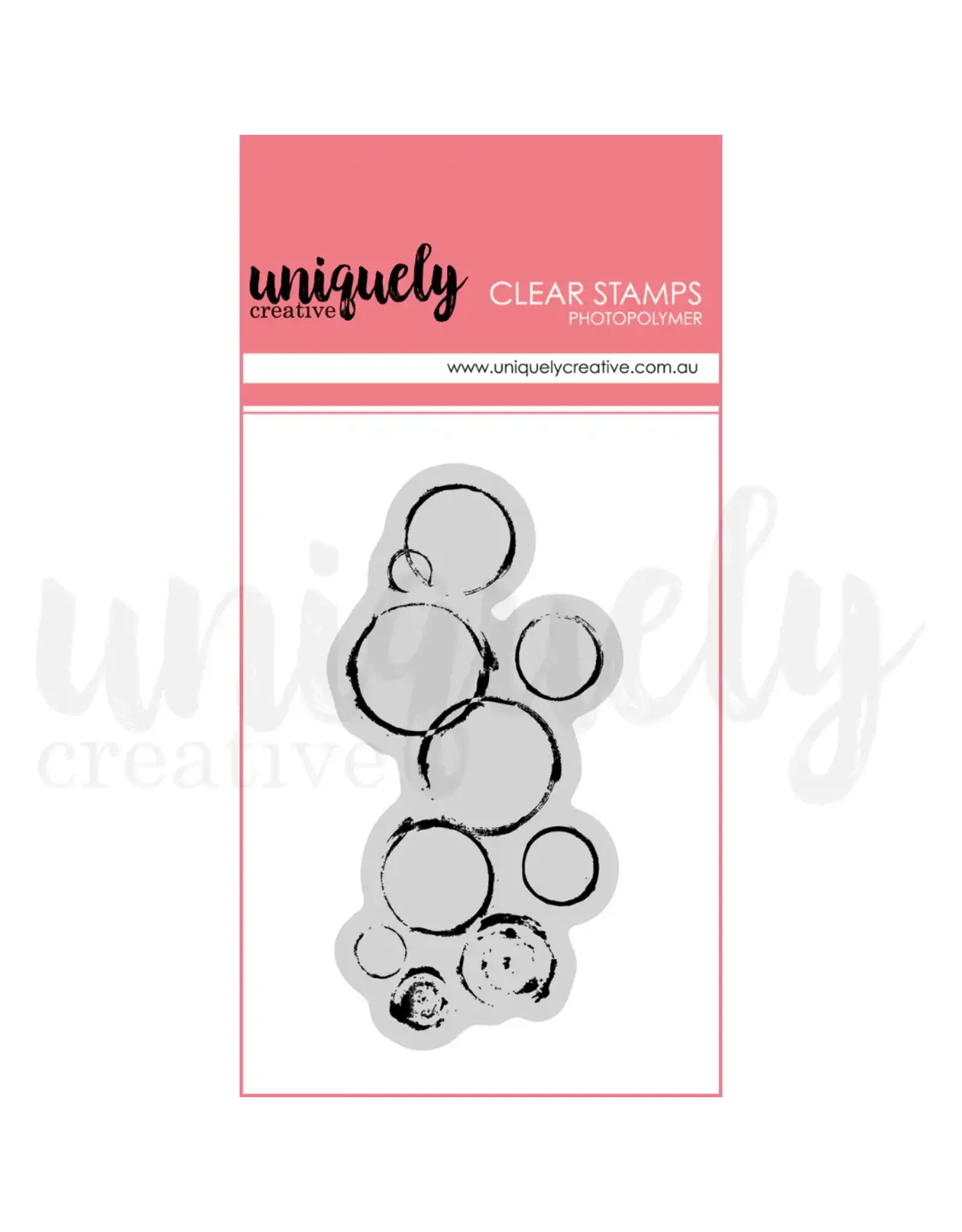UNIQUELY CREATIVE UNIQUELY CREATIVE CHAOTIC ROUND CLEAR STAMP