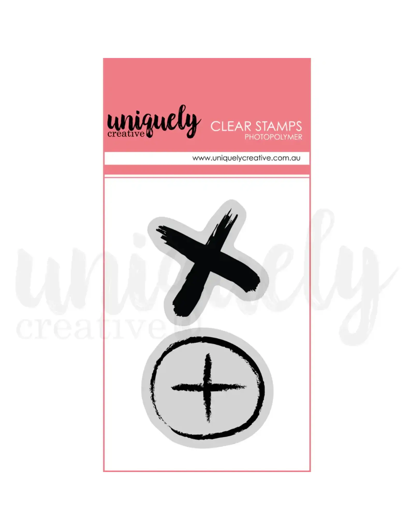 UNIQUELY CREATIVE UNIQUELY CREATIVE GRUNGE MARKERS CLEAR STAMP SET