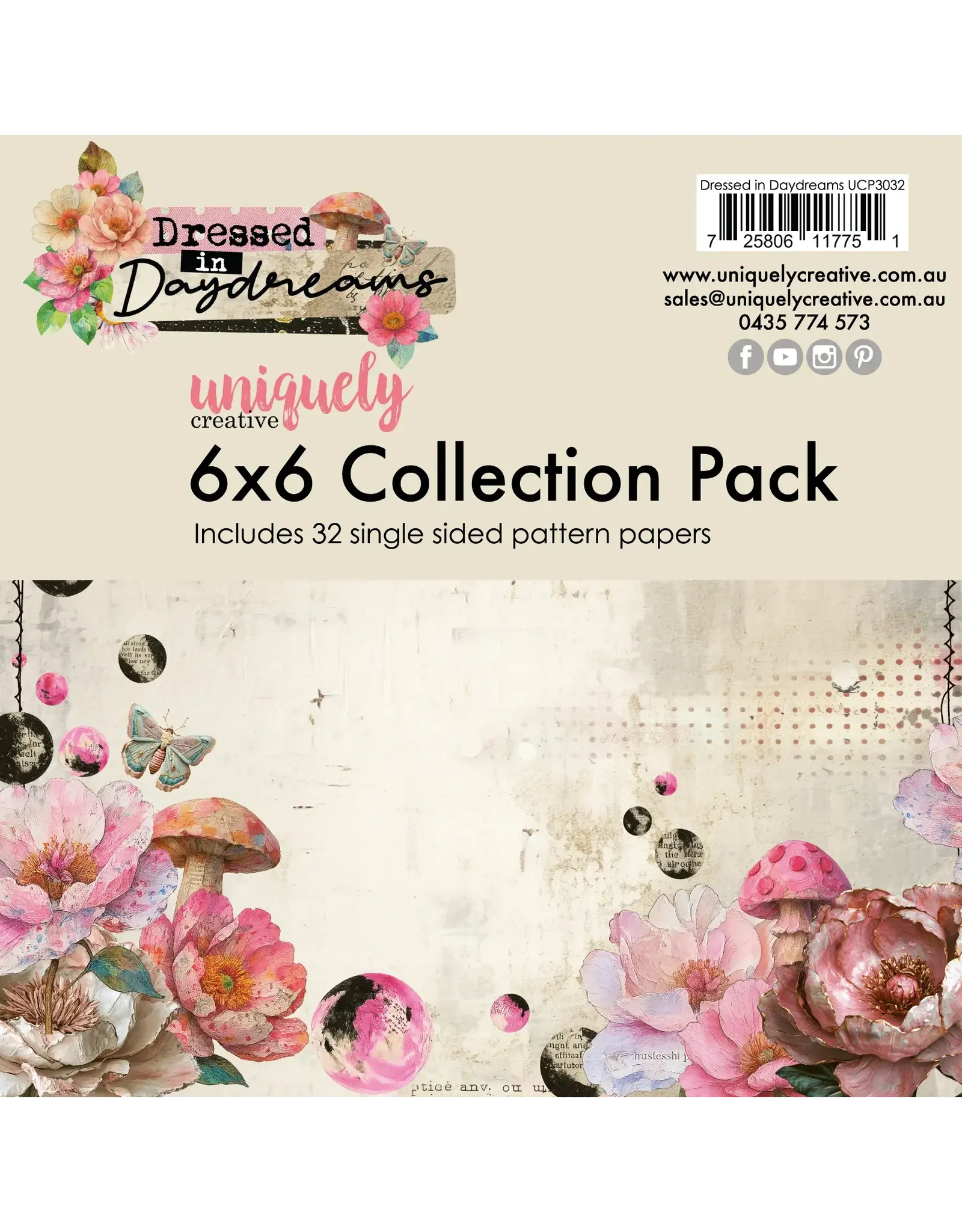 UNIQUELY CREATIVE UNIQUELY CREATIVE DRESSED IN DAYDREAMS 6x6 COLLECTION PACK