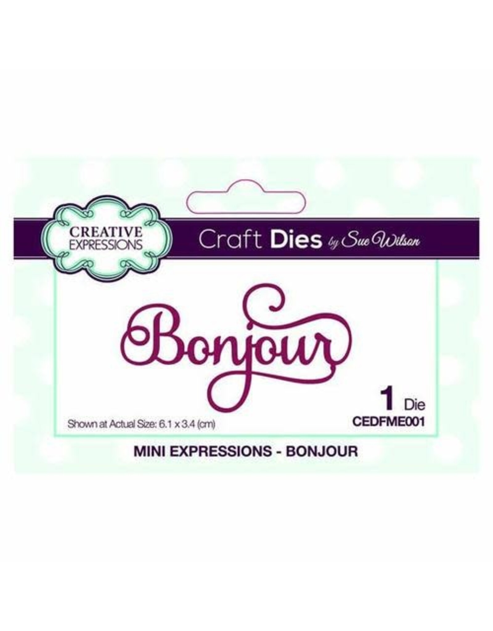 CREATIVE EXPRESSIONS CREATIVE EXPRESSIONS MINI EXPRESSIONS DIE BONJOUR