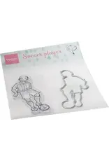 MARIANNE DESIGNS MARIANNE DESIGN HETTY'S SOCCER PLAYER CLEAR ART STAMP & DIE SET