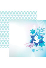 REMINISCE REMINISCE JEWISH CELEBRATIONS STAR OF DAVID 12x12 CARDSTOCK