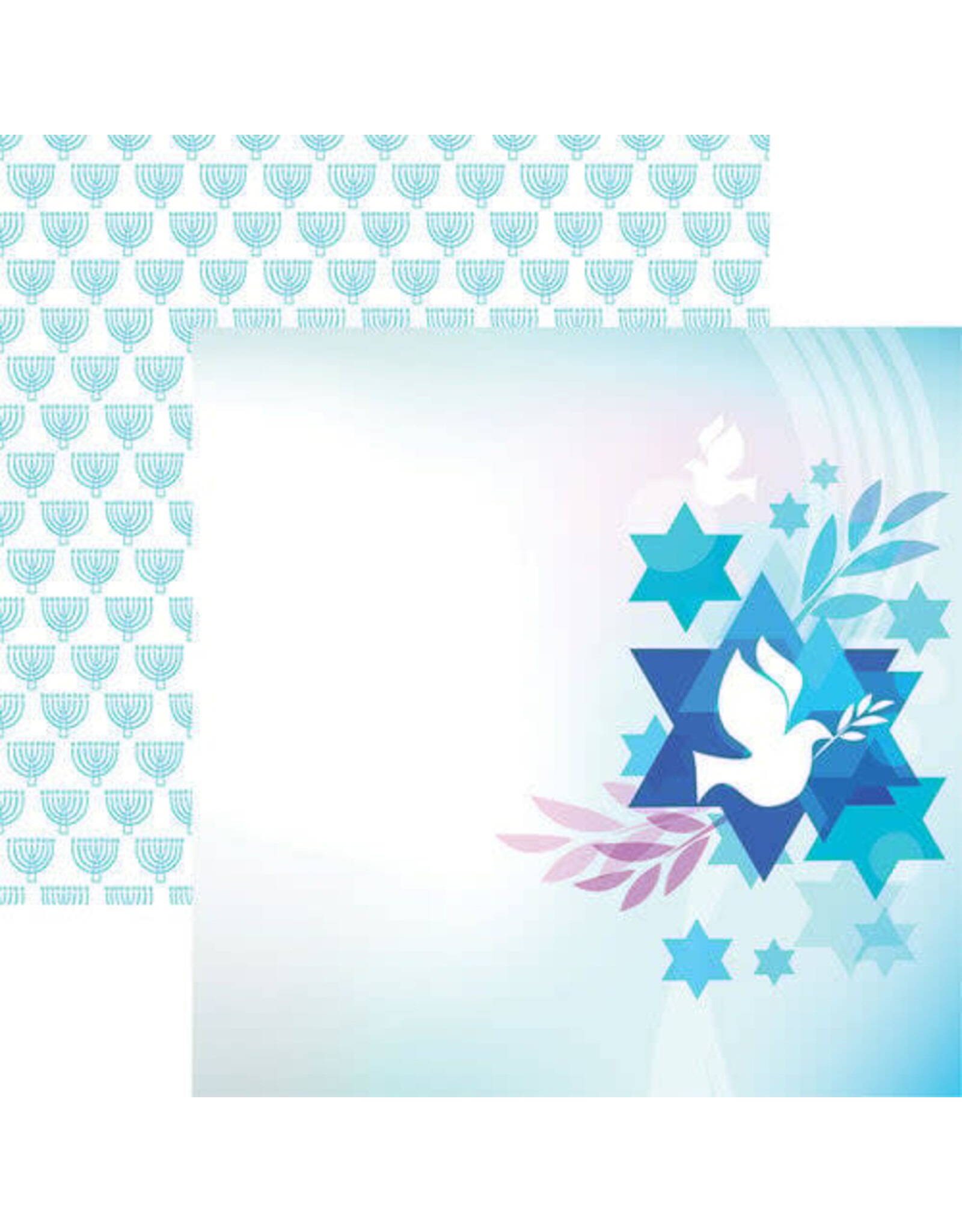 REMINISCE REMINISCE JEWISH CELEBRATIONS STAR OF DAVID 12x12 CARDSTOCK