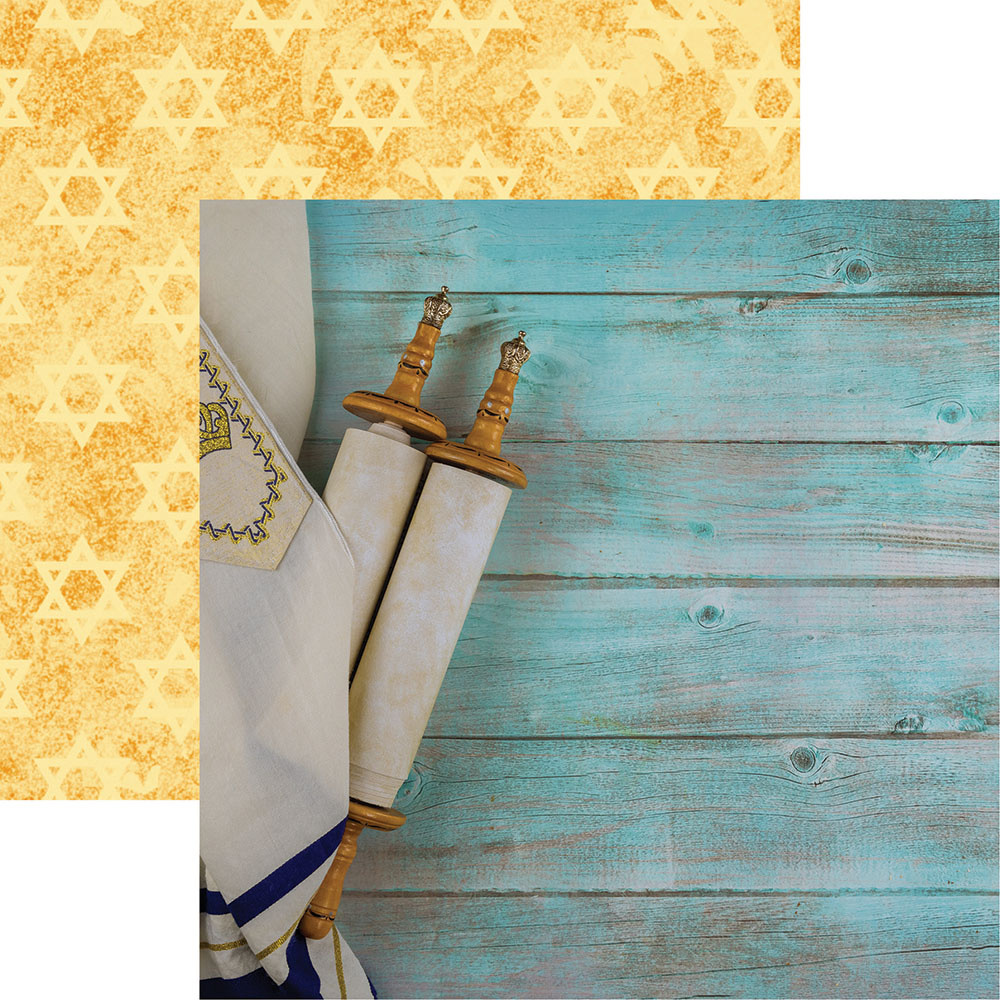 DESIGNS BY REMINISCE REMINISCE JEWISH CELEBRATIONS TORAH 12x12 CARDSTOCK