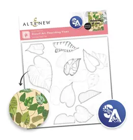 ALTENEW ALTENEW STENCIL ART: FLOURISHING VINES LAYERING STENCIL SET 6/PK