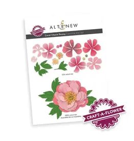 ALTENEW ALTENEW CRAFT-A-FLOWER: CORAL CHARM PEONY LAYERING DIE SET