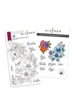 ALTENEW ALTENEW STAMP & PAINT: CHARMING CLUSTERS CLEAR STAMP & DIE SET