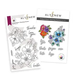 ALTENEW ALTENEW STAMP & PAINT: CHARMING CLUSTERS CLEAR STAMP & DIE SET