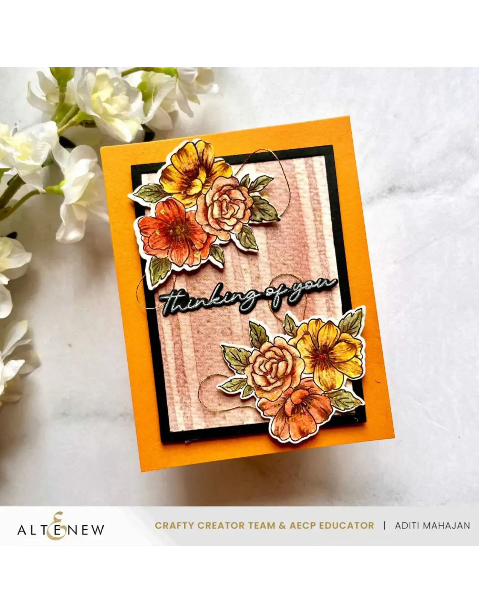 ALTENEW ALTENEW STAMP & PAINT: CHARMING CLUSTERS CLEAR STAMP & DIE SET