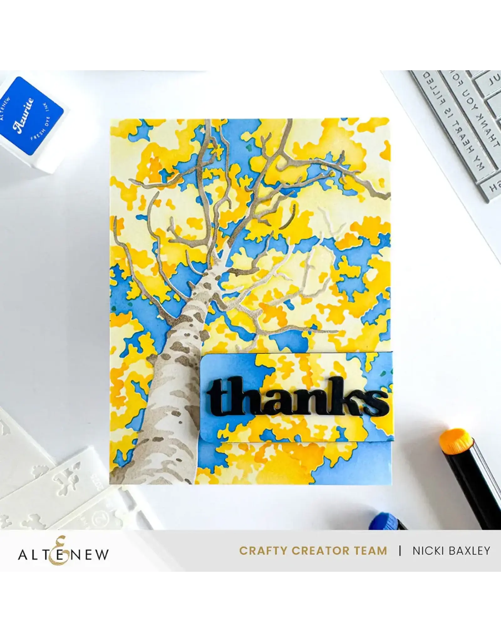 ALTENEW ALTENEW STENCIL ART: ASPEN SKY LAYERING STENCIL SET 6/PK