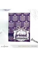 ALTENEW ALTENEW DECO LEAVES 6x6 BACKGROUND STENCIL