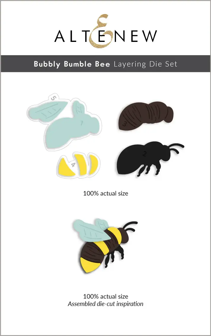 ALTENEW ALTENEW BUBBLY BUMBLE BEE LAYERING DIE SET