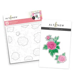 ALTENEW ALTENEW BOTANICAL PLAID STENCIL & DIE SET