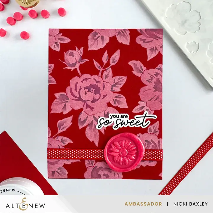 ALTENEW ALTENEW BOTANICAL PLAID STENCIL & DIE SET
