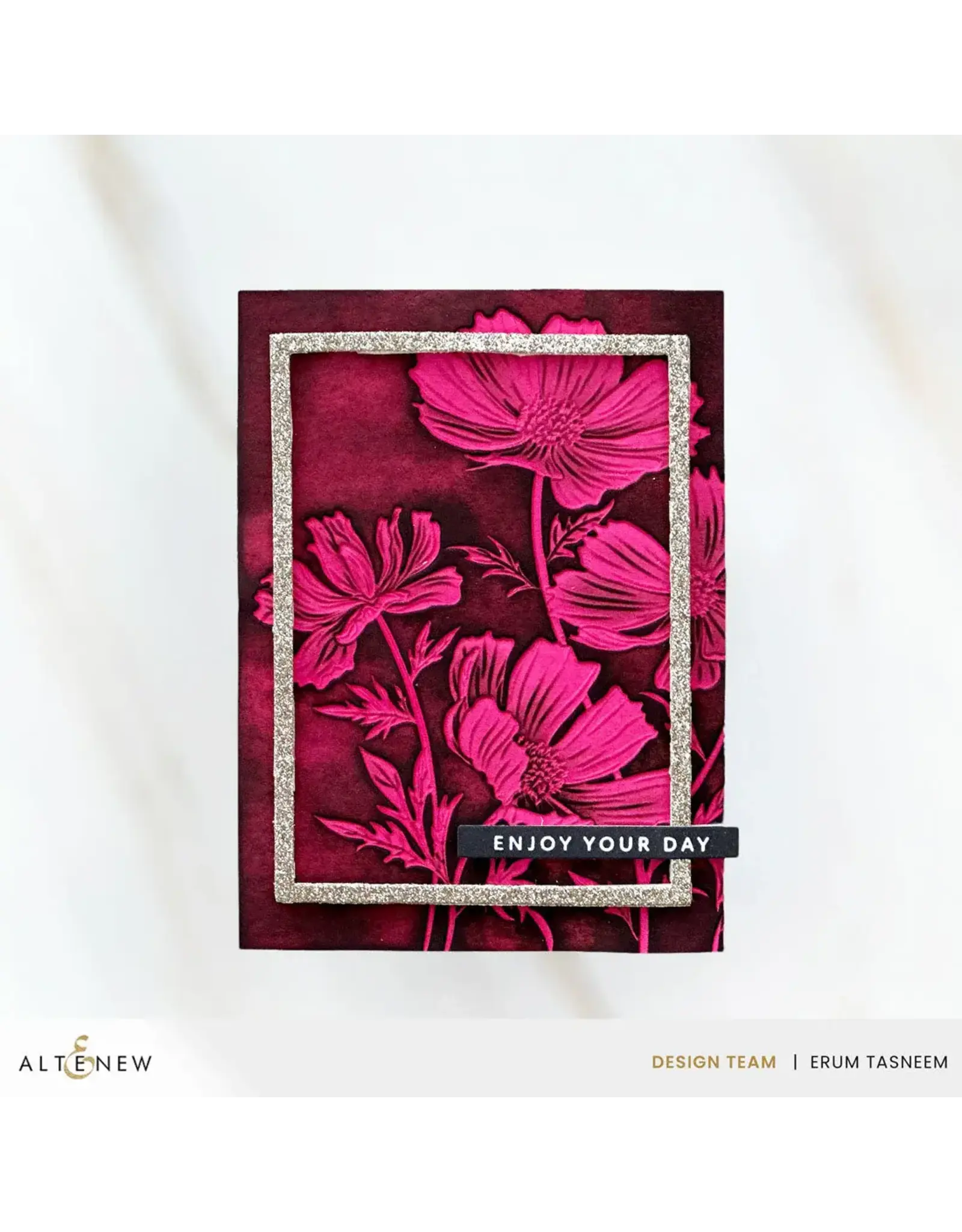 ALTENEW ALTENEW DANCING COSMOS 3D EMBOSSING FOLDER AND STENCIL SET BUNDLE