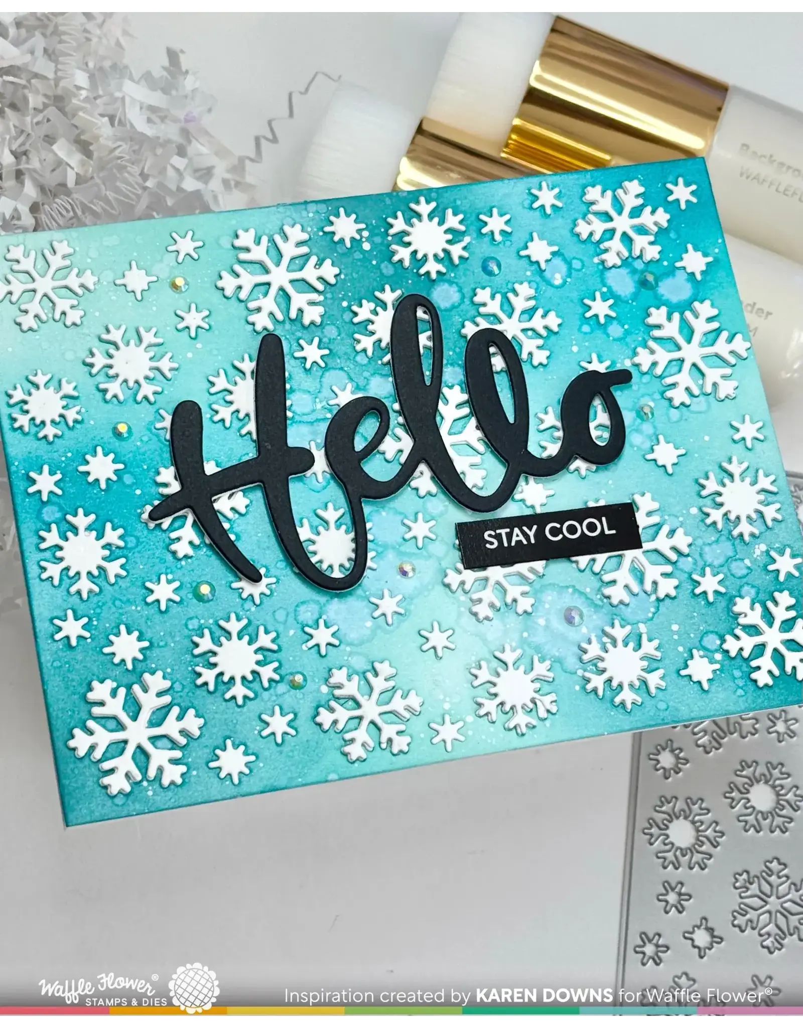 WAFFLE FLOWER WAFFLE FLOWER SUBSENTIMENTS PAWDER DAY DIE CUTS