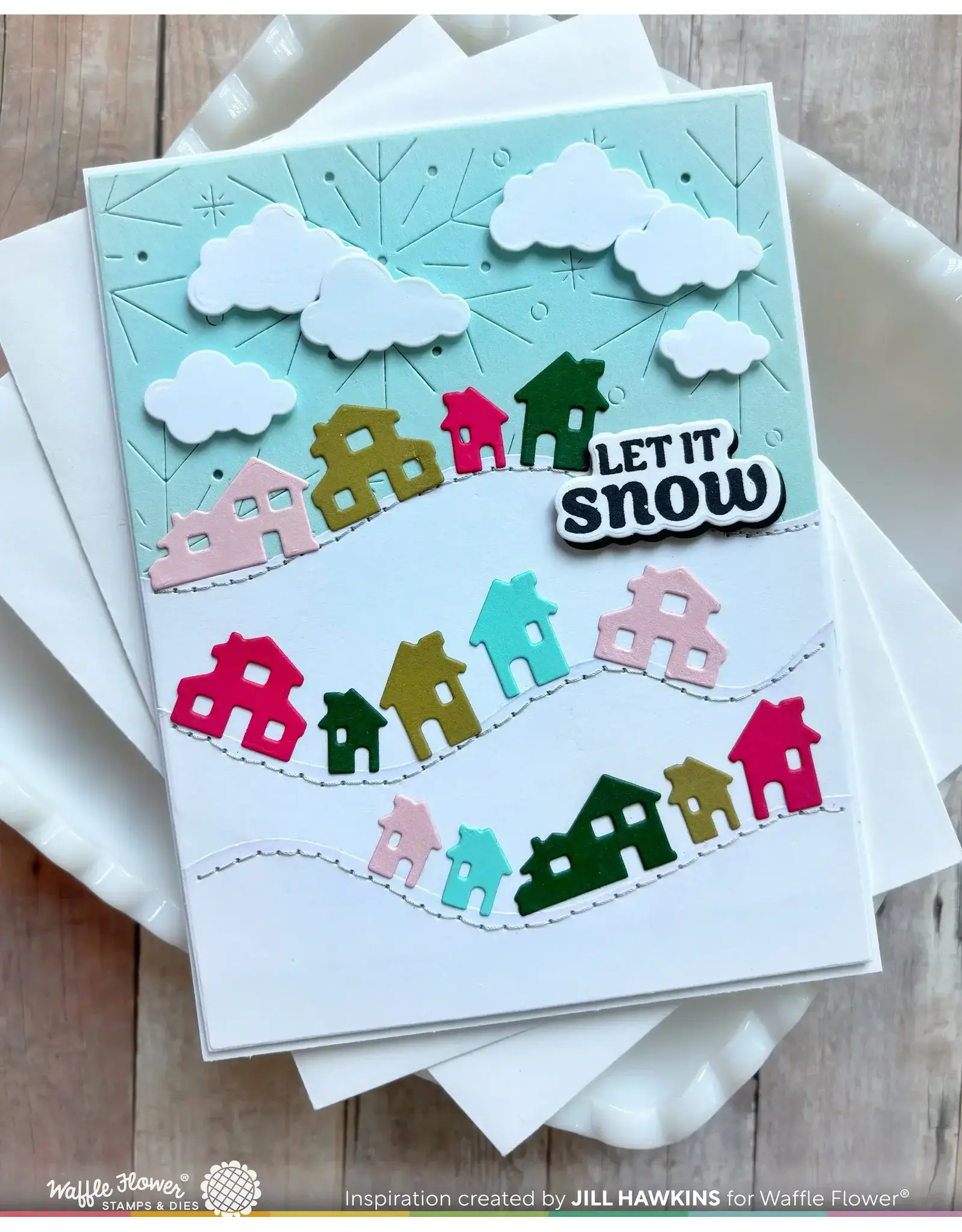WAFFLE FLOWER WAFFLE FLOWER SNOWY HILLS ADD-ON DIE SET