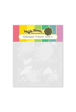 WAFFLE FLOWER WAFFLE FLOWER SNOWCAPPED PINECONE STENCIL SET