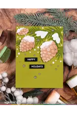 WAFFLE FLOWER WAFFLE FLOWER SNOWCAPPED PINECONE STENCIL SET