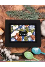 WAFFLE FLOWER WAFFLE FLOWER SNOWCAPPED PINECONE DETAILS CLEAR STAMP SET