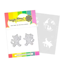 WAFFLE FLOWER WAFFLE FLOWER SNOW ANGEL CAT DUO DIE-N-STENCIL