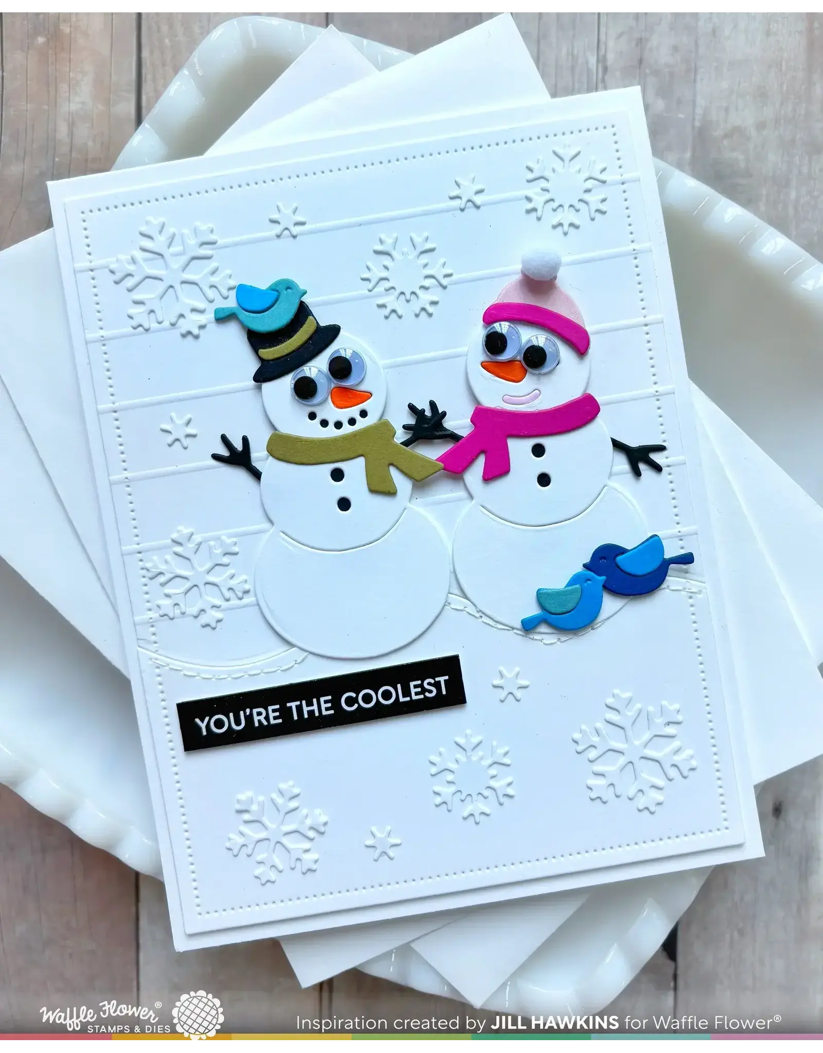 WAFFLE FLOWER WAFFLE FLOWER POSTAGE COLLAGE WINTER ADD-ON DIE SET