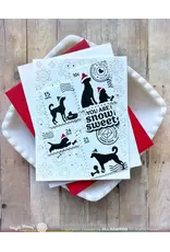 WAFFLE FLOWER WAFFLE FLOWER POSTAGE COLLAGE DOG SILHOUETTES DIE SET