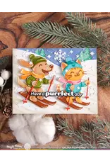 WAFFLE FLOWER WAFFLE FLOWER PAWDER DAY SENTIMENTS CLEAR STAMP SET AND DIE COMBO