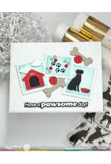 WAFFLE FLOWER WAFFLE FLOWER PAWDER DAY SENTIMENTS CLEAR STAMP SET AND DIE COMBO