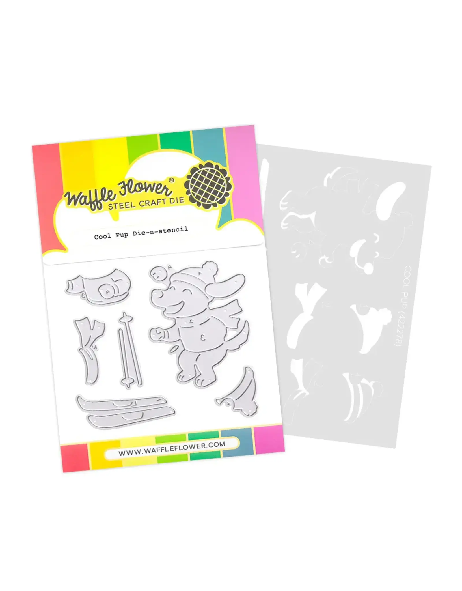 WAFFLE FLOWER WAFFLE FLOWER COOL PUP DIE-N-STENCIL