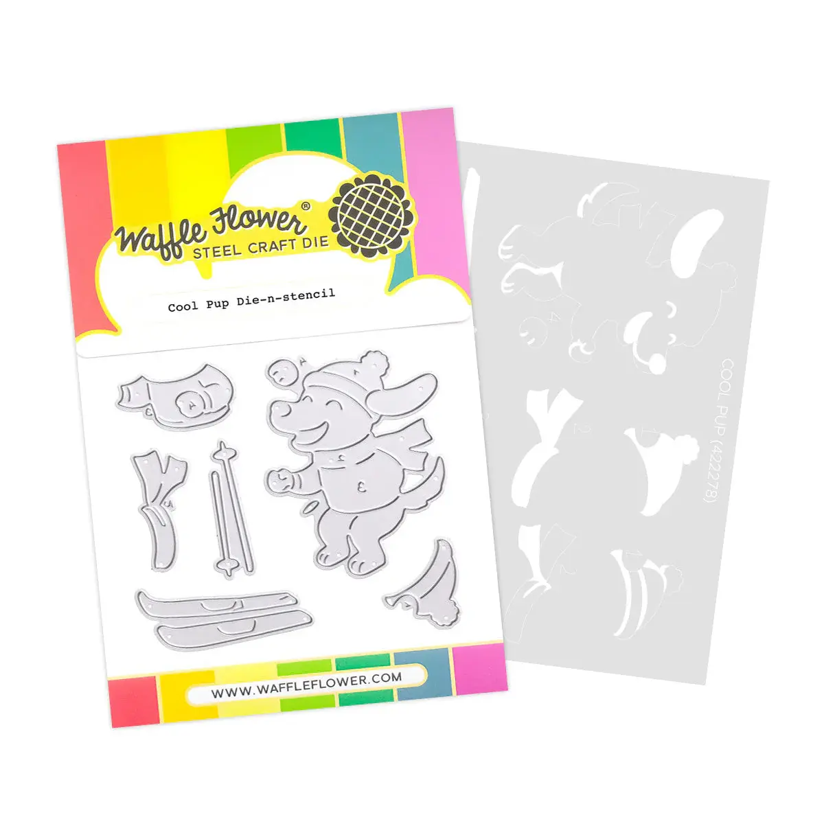WAFFLE FLOWER WAFFLE FLOWER COOL PUP DIE-N-STENCIL