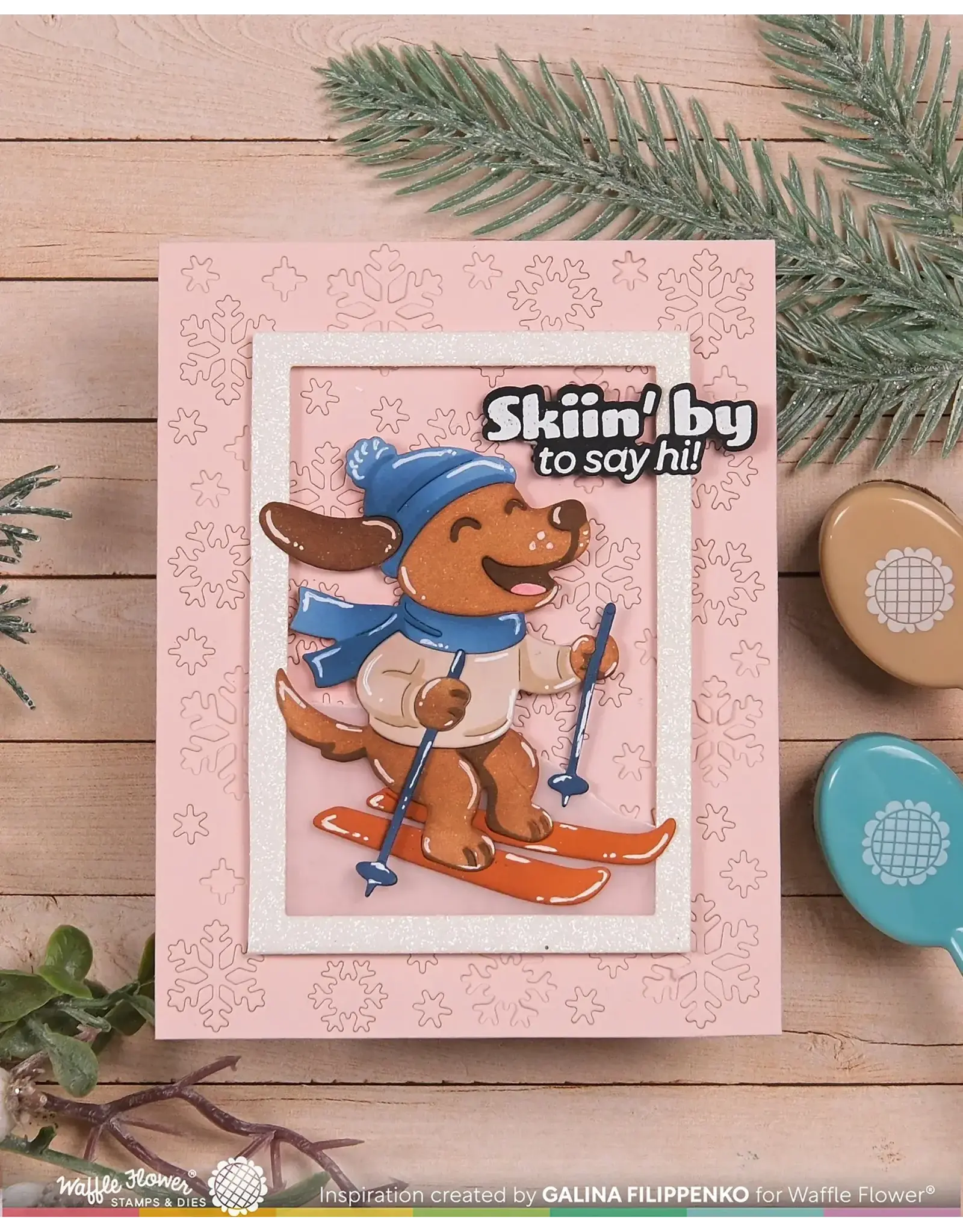 WAFFLE FLOWER WAFFLE FLOWER COOL PUP DIE-N-STENCIL