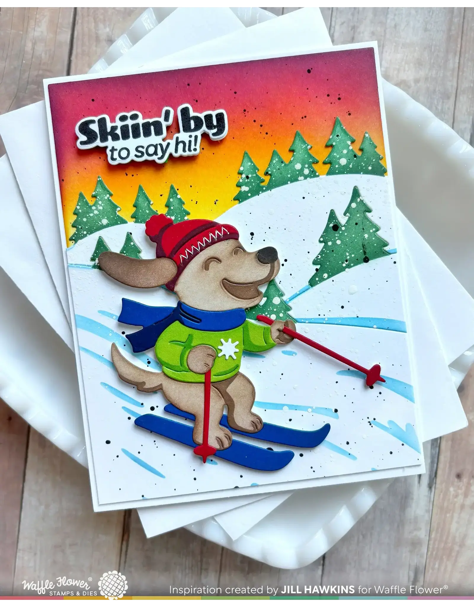 WAFFLE FLOWER WAFFLE FLOWER COOL PUP DIE-N-STENCIL