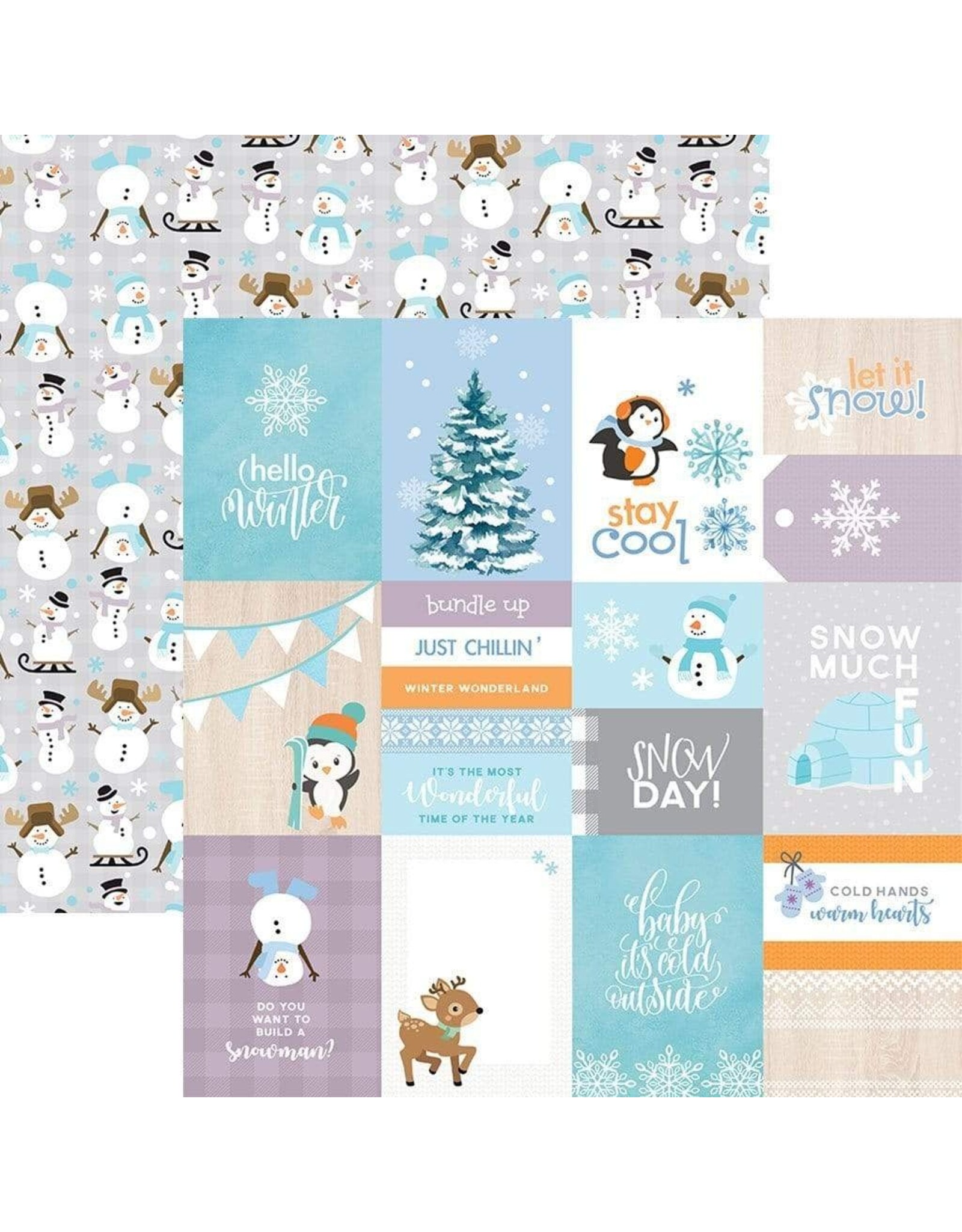 PAPER HOUSE PRODUCTIONS PAPER HOUSE SNOW MUCH FUN TAGS 12X12 CARDSTOCK