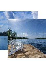 PAPER HOUSE PRODUCTIONS PAPER HOUSE CHAIRS ON THE DOCK 12x12 CARDSTOCK