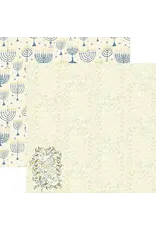 PAPER HOUSE PRODUCTIONS PAPER HOUSE HAPPY HANUKKAH DOVE 12X12 CARDSTOCK