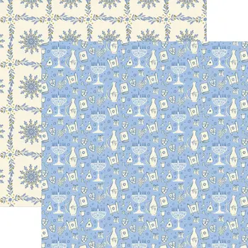 PAPER HOUSE PRODUCTIONS PAPER HOUSE HANUKKAH ICONS 12X12 CARDSTOCK