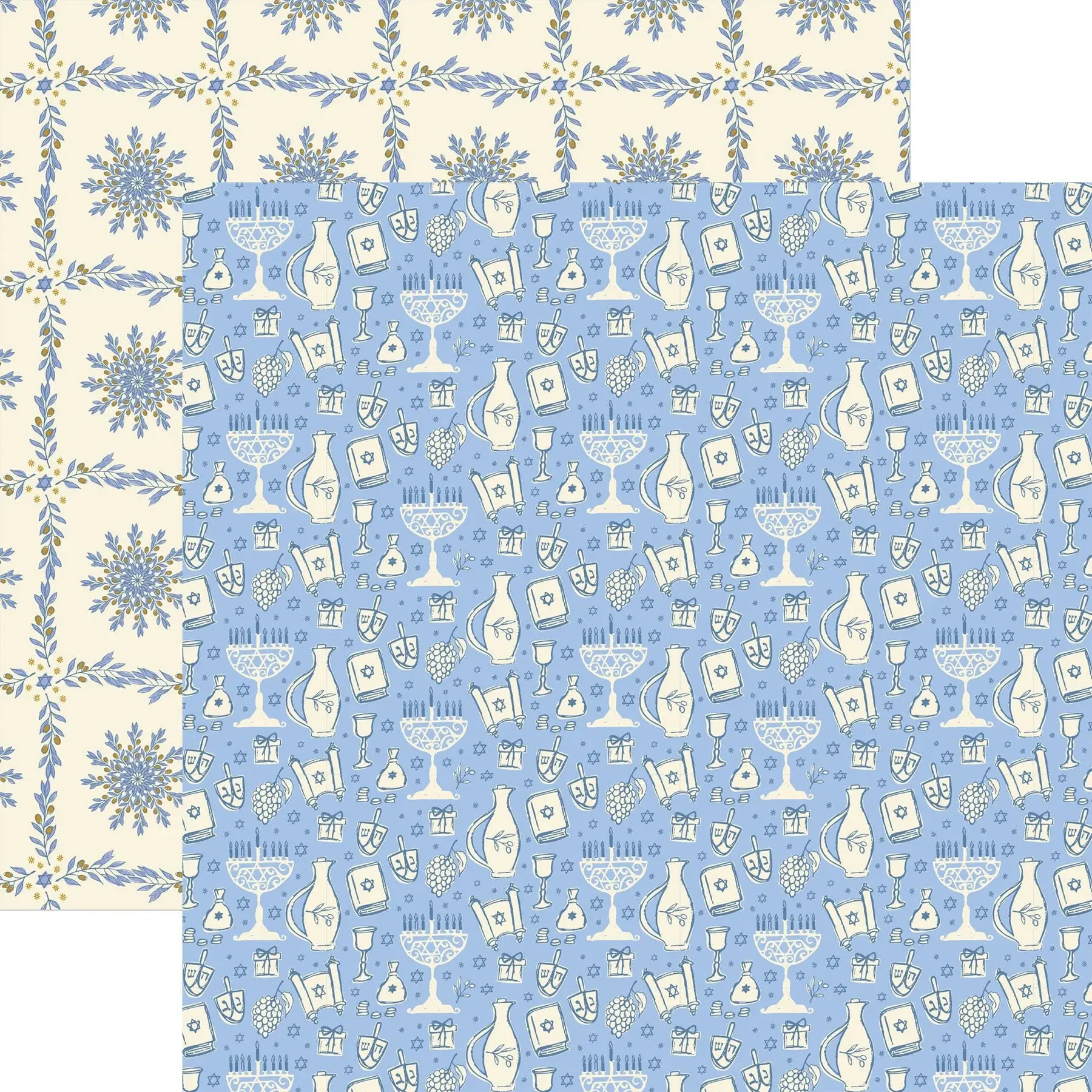 PAPER HOUSE PRODUCTIONS PAPER HOUSE HANUKKAH ICONS 12X12 CARDSTOCK