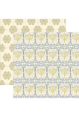 PAPER HOUSE PRODUCTIONS PAPER HOUSE GOLD MENORAH 12x12 CARDSTOCK