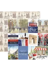 PAPER HOUSE PRODUCTIONS PAPER HOUSE PARIS WATERCOLOR TAG 12x12 CARDSTOCK