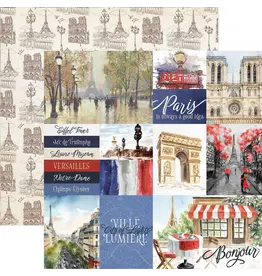 PAPER HOUSE PRODUCTIONS PAPER HOUSE PARIS WATERCOLOR TAG 12x12 CARDSTOCK